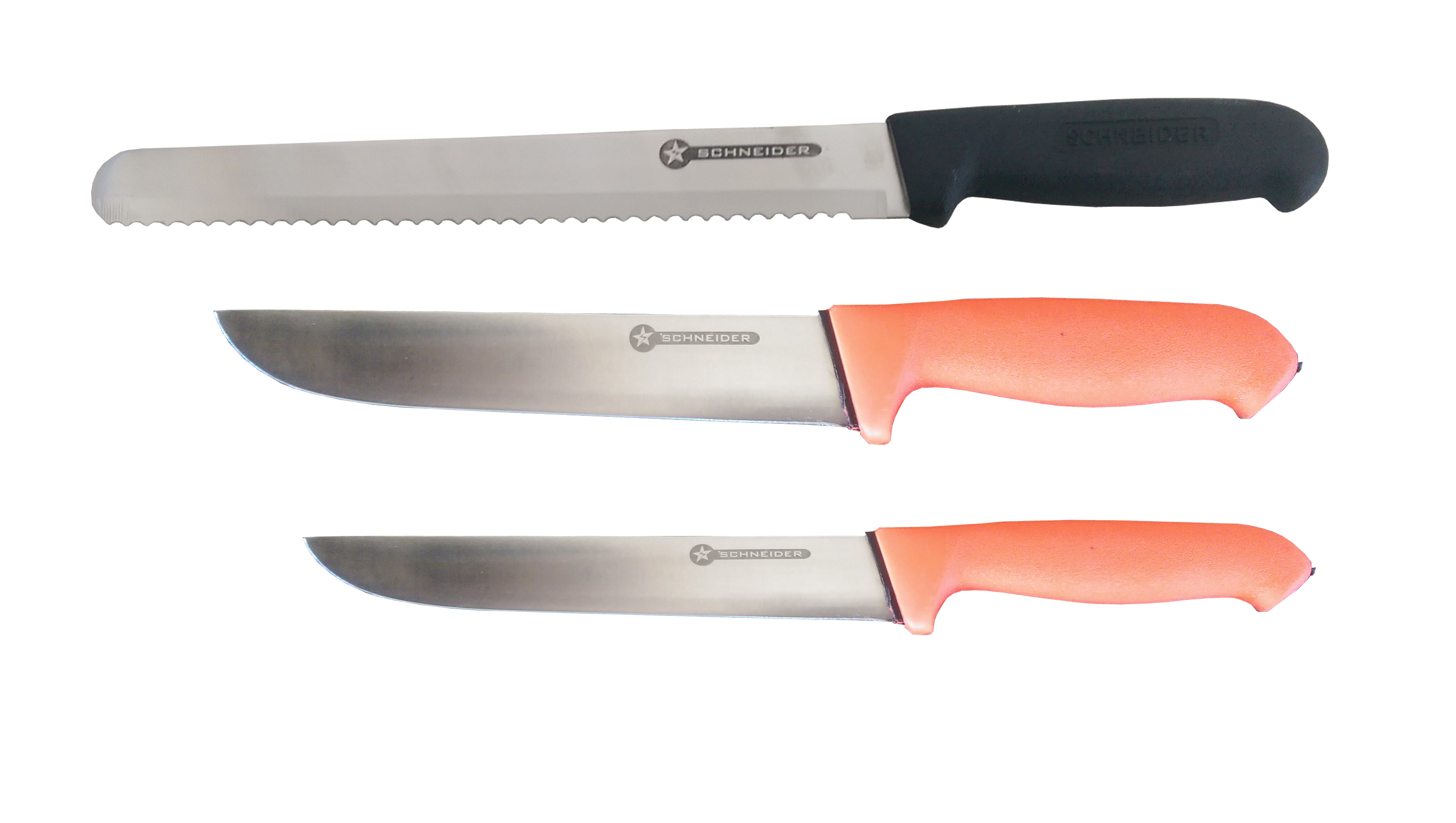 Nož mesarski set 4 - 18cm/21cm/24,5cm